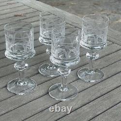 Kosta Boda Vintage Husar Wine Glasses Set of 4