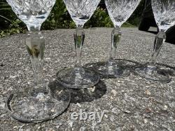 LOT OF 4 Vintage Wexford Lismore Crystal Stemware Glass, Discontinued
