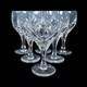 LOT OF 6 ATLANTIS CRYSTAL EVORA PATTERN WINE GLASSES 6.75 Crystal glass vintage