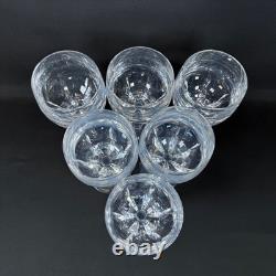 LOT OF 6 ATLANTIS CRYSTAL EVORA PATTERN WINE GLASSES 6.75 Crystal glass vintage