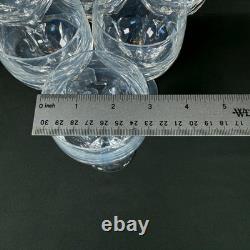 LOT OF 6 ATLANTIS CRYSTAL EVORA PATTERN WINE GLASSES 6.75 Crystal glass vintage