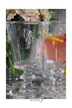 La Rochere Napoleon Bee Stemmed Wine Glass Set of 6 Vintage Wine Glasses