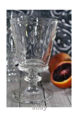 La Rochere Napoleon Bee Stemmed Wine Glass Set of 6 Vintage Wine Glasses