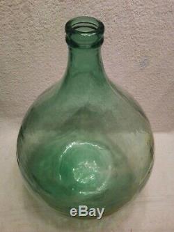 Large vintage French demijohn glass bottle 21 Tall X 50 Circumference