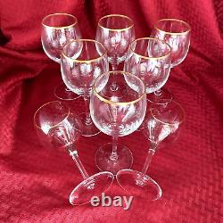 Lenox Crystal Laurent Goblets With 24k Gold Band Set Of 8