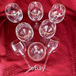 Lenox Crystal Laurent Goblets With 24k Gold Band Set Of 8