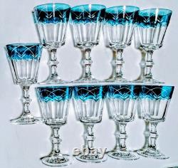 Lenox Swedish Lodge Hand Blown Crystal Glasses RARE VINTAGE SET