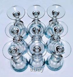 Lenox Swedish Lodge Hand Blown Crystal Glasses RARE VINTAGE SET