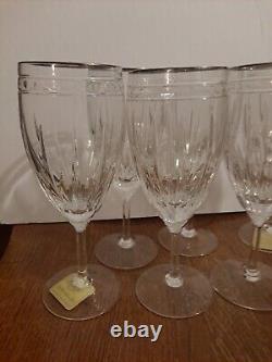 Lenox Vintage Jewel Platinum Wine Glasses SET OF 6 New without Box