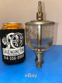 Lonergans Wine Glass Nickel Plated Oiler Hit Miss Gas Engine Vintage Antique