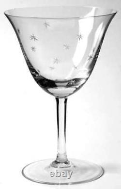 Lot 16? Franconia Stella Cut Glass Stars Crystal Water Wine Champagne Sherbert