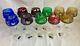 Lot NEW VINTAGE BOHEMIAN CUT LEAD CRYSTAL CLEAR INDUSTRIES WINE STEM GLASS