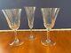 Lot Of 3 St. Louis, France Cerdagne Pattern Wine Glasses(2) Champagne(1) VGC