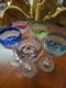 Lot Of 5 Cut To Clear Crystal Glasses, Vintage