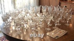 Lot Vintage Set ROYAL DOULTON CARLYLE CRYSTAL England Glasses Stemware Wine Tea