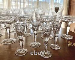 Lot Vintage Set ROYAL DOULTON CARLYLE CRYSTAL England Glasses Stemware Wine Tea