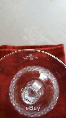 Lot of 10 + 1 Vintage Cut Crystal WATERFORD Alana Hock Wine Glasses