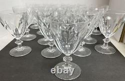 Lot of 17 Vintage Crystal Sherry Wine Cordial Glasses 4 3/4