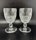 Lot of 2 Vintage Claret Wine Colleen Short Stem Cut by Waterford Crystal 4.75