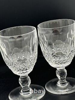 Lot of 2 Vintage Claret Wine Colleen Short Stem Cut by Waterford Crystal 4.75