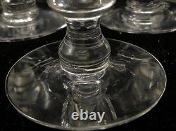 Lot of 6 TIFFIN FRANCISCAN CUT GLASS 4 1/2 WHITE WINE Glasses JEFFERSON #17395