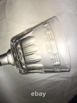 Lot of 6 TIFFIN FRANCISCAN CUT GLASS 4 1/2 WHITE WINE Glasses JEFFERSON #17395