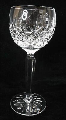Lot of 8 VTG Lismore Waterford Crystal Balloon Glass Classic Wine Hocks 8oz