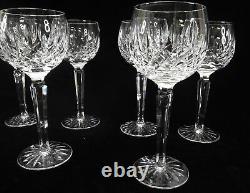 Lot of 8 VTG Lismore Waterford Crystal Balloon Glass Classic Wine Hocks 8oz