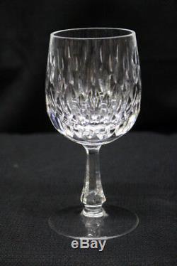 Lot of 8 Vtg. Gorham Crystal Chantilly (Vertical Cuts) 5 1/2 Wine Glasses MINT