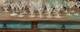 Lots of 24 vintage Fostoria goblets flutes and wine glasses Gold Trim