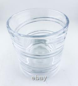 Luminthra Crystal Whiskey Glasses Set of 4, 9.6 Fl oz, Rotating Rocks Glasses