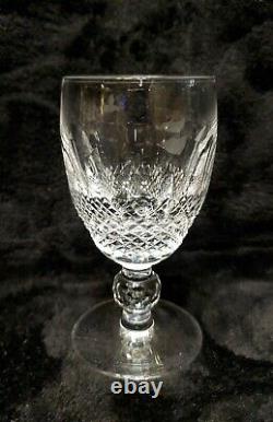MINT 6 Vintage WATERFORD COLLEEN White Wine Crystal 4 1/2 Old Mark Short Stem