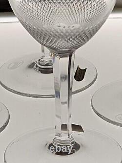 MOSER Royal Sm Wine Glasses (set of 4) Vintage 1970s Czech Glass Lead Free