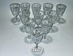 Majestic Vintage Set of 11 Lismore Essence Waterford Crystal White Wine Glass