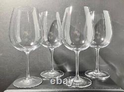 Marquis by Waterford Set of 4 Crystal Full Body Red Wine Glasses Vintage Pattern