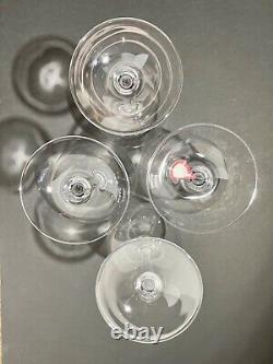 Marquis by Waterford Set of 4 Crystal Full Body Red Wine Glasses Vintage Pattern