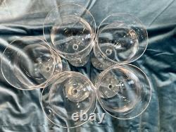Marquis by Waterford Tulip Wine Glasses Set of 5 10 Flawless Vintage