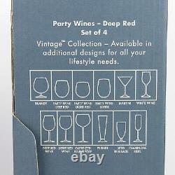 Marquis by Waterford Vintage Party Wines to Go Deep Red Stemless Set of 4