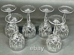 Marvelous Vintage Set of 6 Gorham Lady Anne West Germany Wine Crystal Glasses