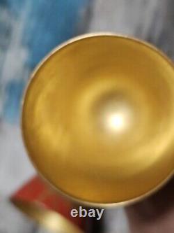 Mid Century Red & Gold Floral Gilt Cordial Laquerware 30-40s Japan Handpainted 7