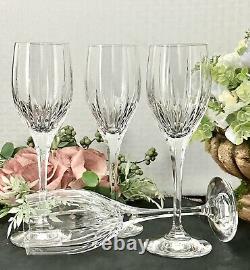 Mikasa Arctic Lights Wine Glasses Blown Glass Elegant Vintage Barware Goblets 4