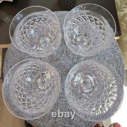 Mikasa Chateau Crystal Wine/Water Goblets Cut Glass Germany Set of 4 Vintage