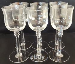Mikasa Seville Wine Glasses Heavy Rib Optic Set of 6 Vintage and Discontinued