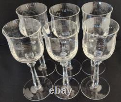 Mikasa Seville Wine Glasses Heavy Rib Optic Set of 6 Vintage and Discontinued
