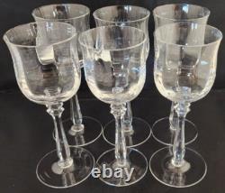 Mikasa Seville Wine Glasses Heavy Rib Optic Set of 6 Vintage and Discontinued