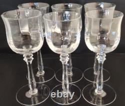 Mikasa Seville Wine Glasses Heavy Rib Optic Set of 6 Vintage and Discontinued