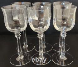Mikasa Seville Wine Glasses Heavy Rib Optic Set of 6 Vintage and Discontinued