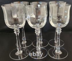 Mikasa Seville Wine Glasses Heavy Rib Optic Set of 6 Vintage and Discontinued