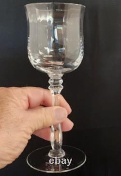 Mikasa Seville Wine Glasses Heavy Rib Optic Set of 6 Vintage and Discontinued
