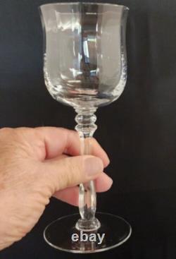 Mikasa Seville Wine Glasses Heavy Rib Optic Set of 6 Vintage and Discontinued